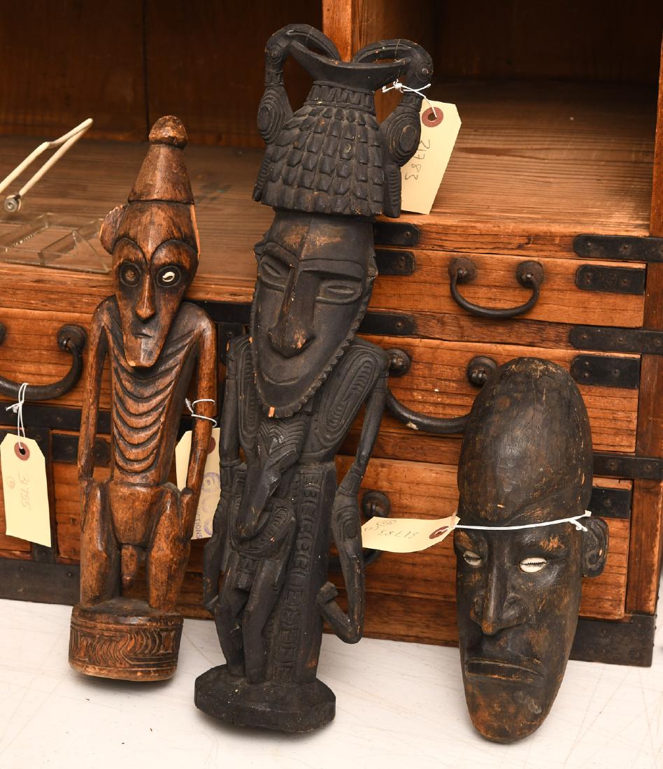 (3) New Guinea tribal carvings (1 of 7)