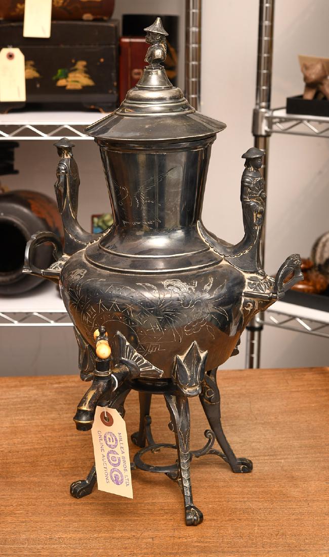 Orientalsit silver plated hot water urn (1 of 7)