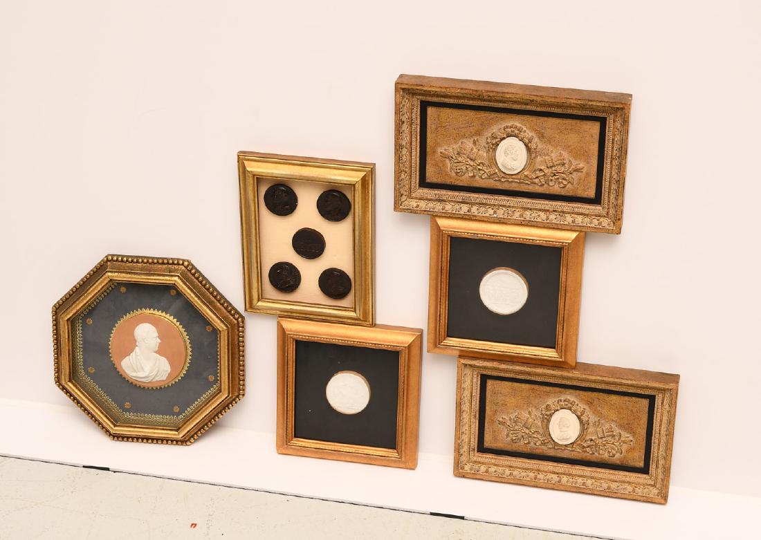 (6) framed Italian intaglio groupings (1 of 9)