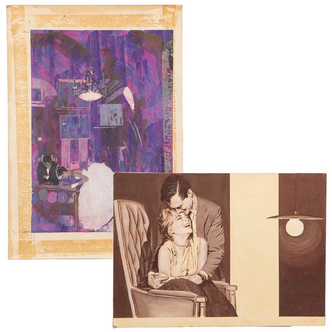 American School, (2) illustration paintings (1 of 8)