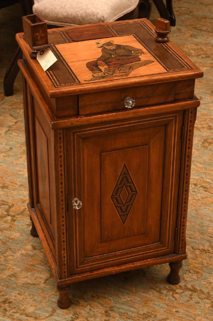 Continental inlaid humidor stand (1 of 9)