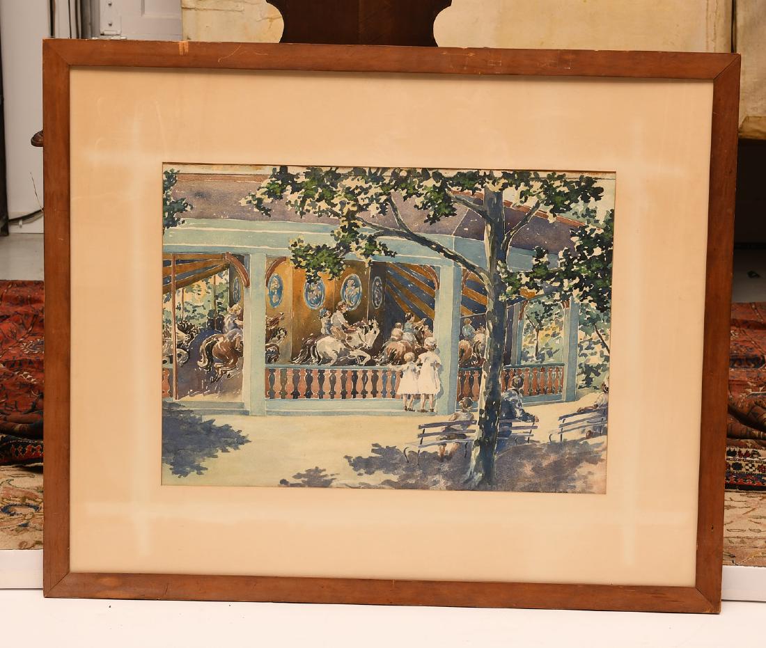 American School, carousel painting (1 of 8)