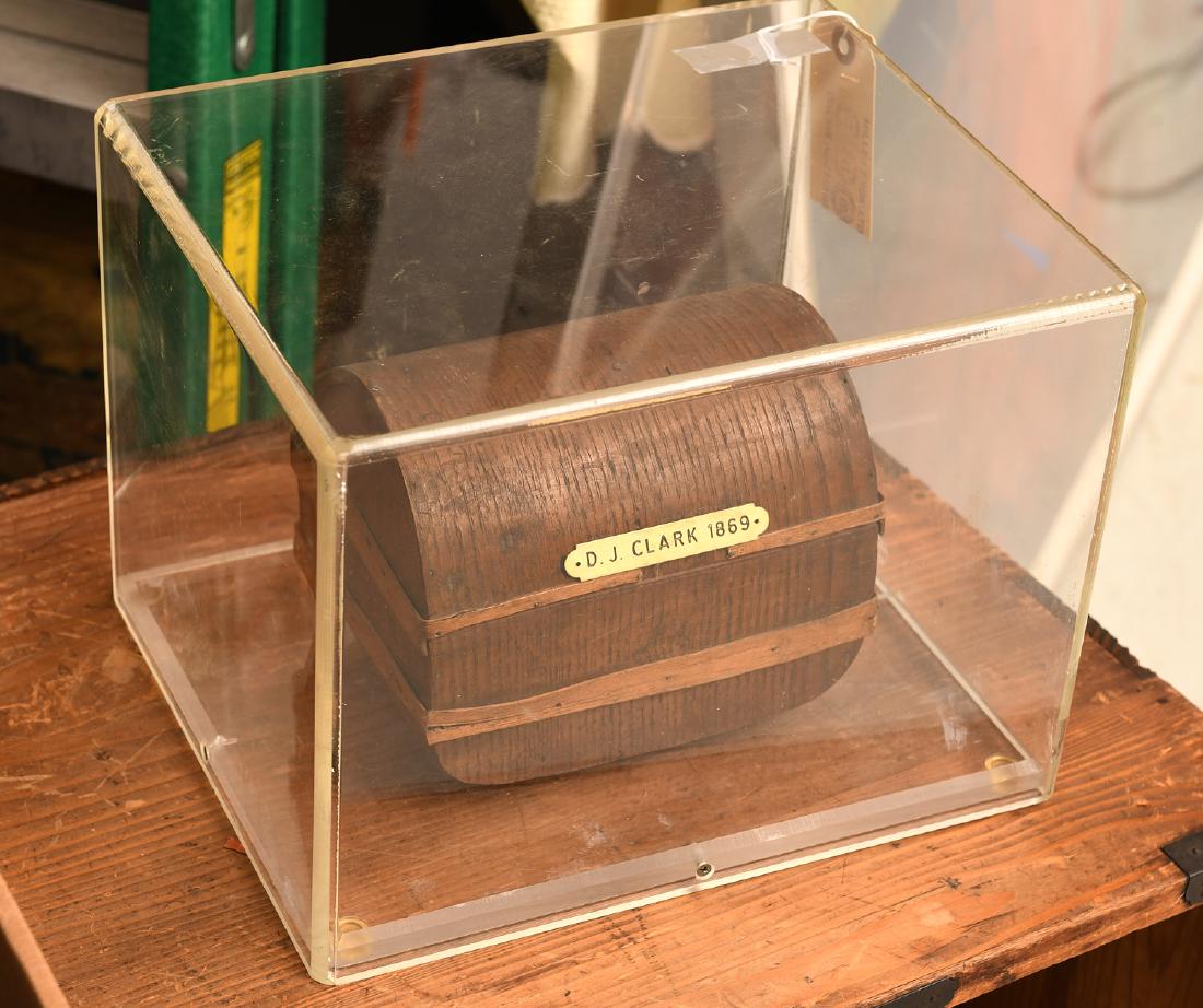 D.J. Clark, wooden trunk patent model (1 of 4)