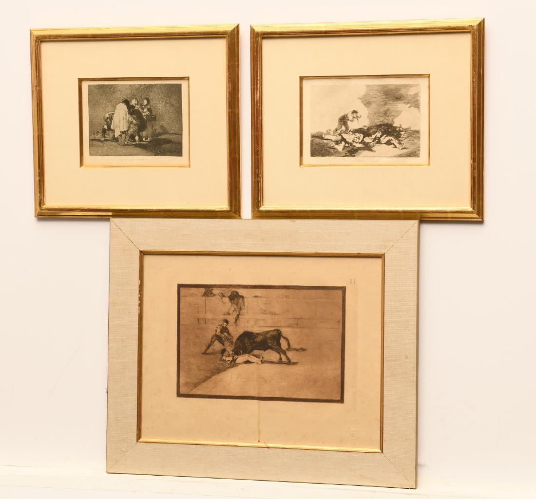 Francisco Goya, (3) etchings (1 of 6)