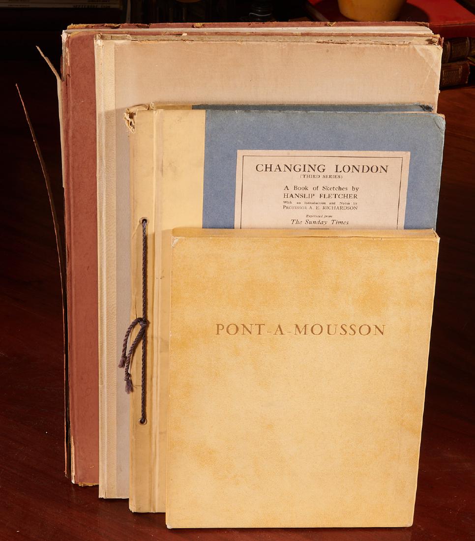 BOOKS: (4) Vols art Canaletto etchings Mercier: BOOKS: (4) Vols art Canaletto etchings Mercier, 4 volumes: 1) Canal Detto Canaletto A. Vedute Trenta Intagliate ad Acqua Forte. Antonio Vallardi Editore. July1957. Hardcover. 10 3/4 x 16 1/2 inches. 1