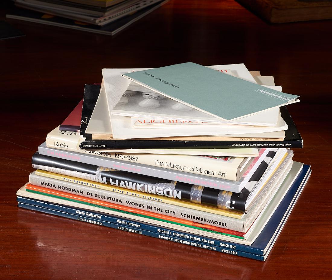 BOOKS: (19) Artist Exhibition Catalogs incl Stella: BOOKS: (19) Artist Exhibition Catalogs incl Stella, 19 exhibition catalogs comprised of 1) Lothar Baumgarten, Fondation Cartier pour l'art Contemporain, 1995. 2) Jennifer Bolande, Urbi et Orbi Galerie