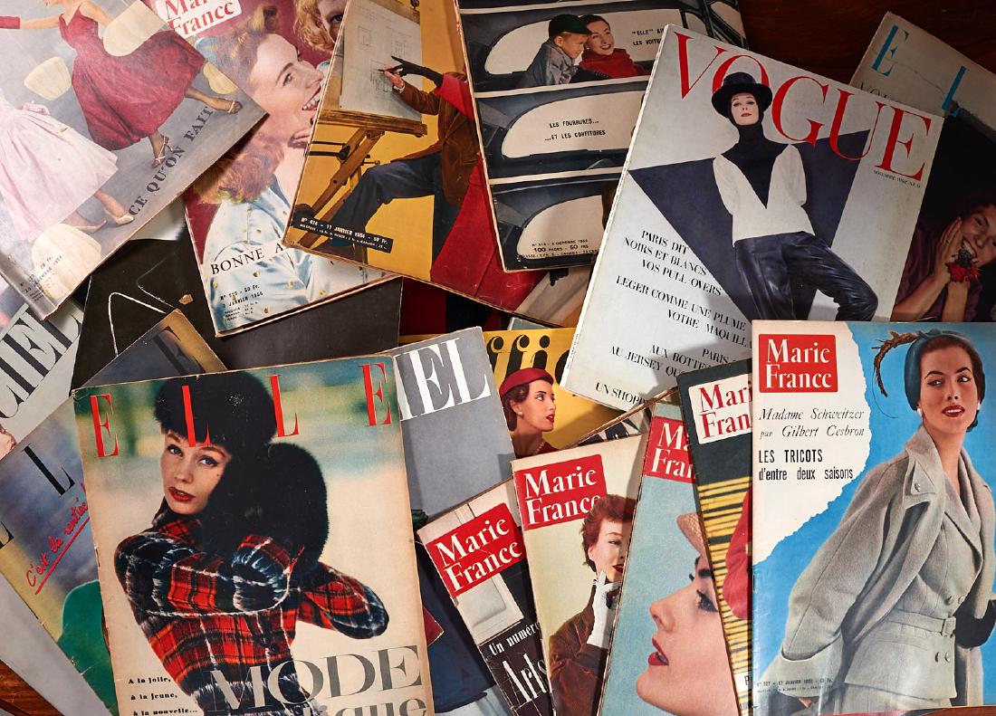 MAGAZINES: (28) Issues French Fashion 1950s (1 of 10)