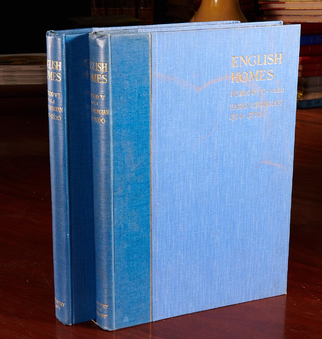 BOOKS: (2) Vols English Homes 1921 Georgian Period (1 of 9)