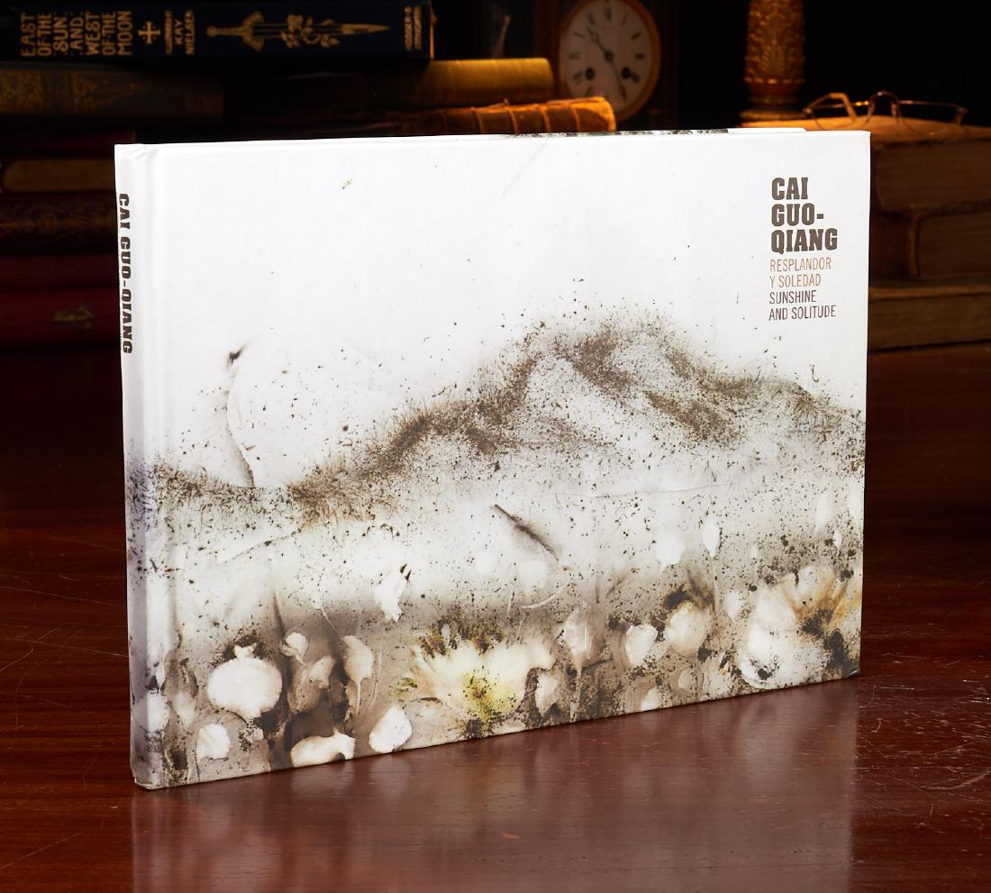 BOOKS: Cai Guo-Qiang SIGNED Sunshine and Solitude: BOOKS: Cai Guo-Qiang SIGNED Sunshine and Solitude, Cai Guo-Qiang (Chinese, 1957-). Resplandor y Soldedad Sunshine and Solitude. Universidad Nacional Autonoma de Mexico. 2011. Hardcover. 10"w x 7"h. 10