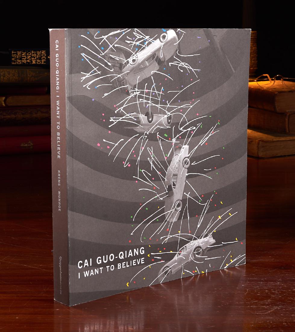 BOOKS: Cai Guo-Qiang SIGNED I Want to Believe: BOOKS: Cai Guo-Qiang SIGNED I Want to Believe, Thomas Krens and Alexandra Munroe. Cai Guo-Qiang: I Want to Believe. Guggenheim Museum, New York. 2009. Softcover. 9.75"w x 11"h. 315 pages with index, c