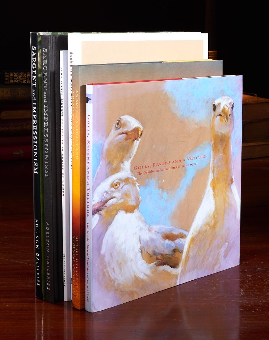 BOOKS: (6) Vols American art Wyeth Sargent Gifford: BOOKS: (6) Vols American art Wyeth Sargent Gifford, 6 volumes: 1) Gulls, Ravens and a Vulture: The Ornithological Paintings of James Wyeth. Farnsworth Art Museum and Wyeth Center, Rockland. 2005. Hard