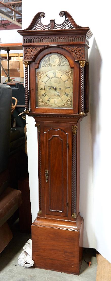 James Gordon Perth mahogany grandfather clock (1 of 10)