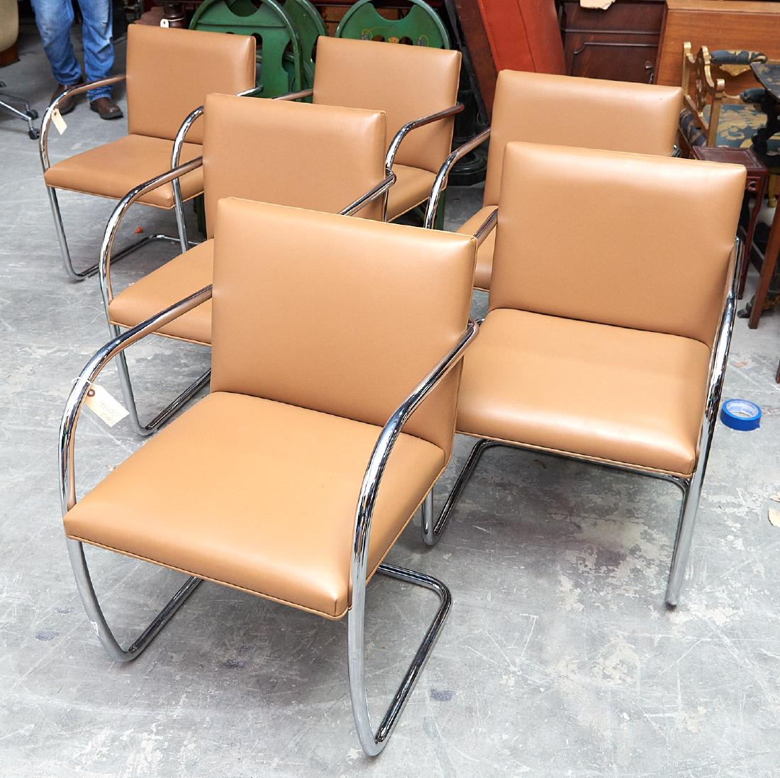 Set (6) Mies Van Der Rohe for Knoll Brno chairs (1 of 5)