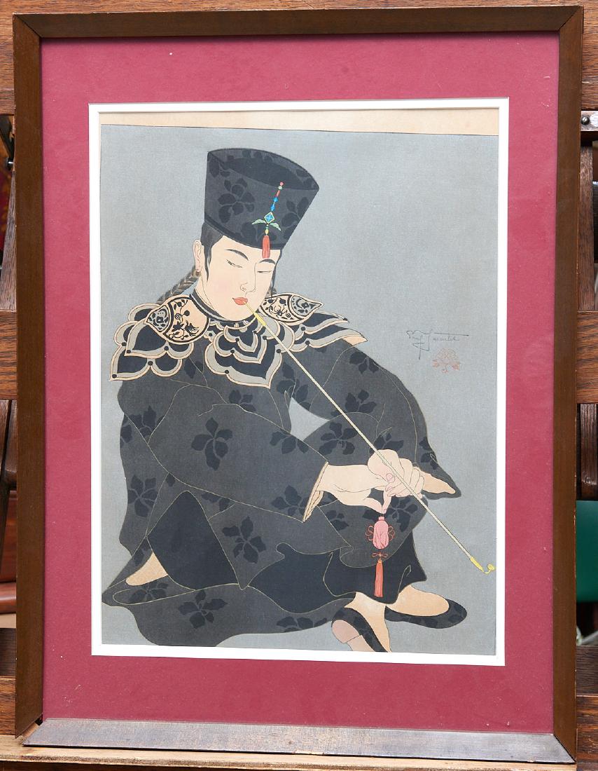 Paul Jacoulet, woodblock print (1 of 7)