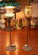 (2) Tiffany Studios style candlestick lamps