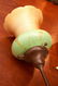 (2) Tiffany Studios style candlestick lamps - 5