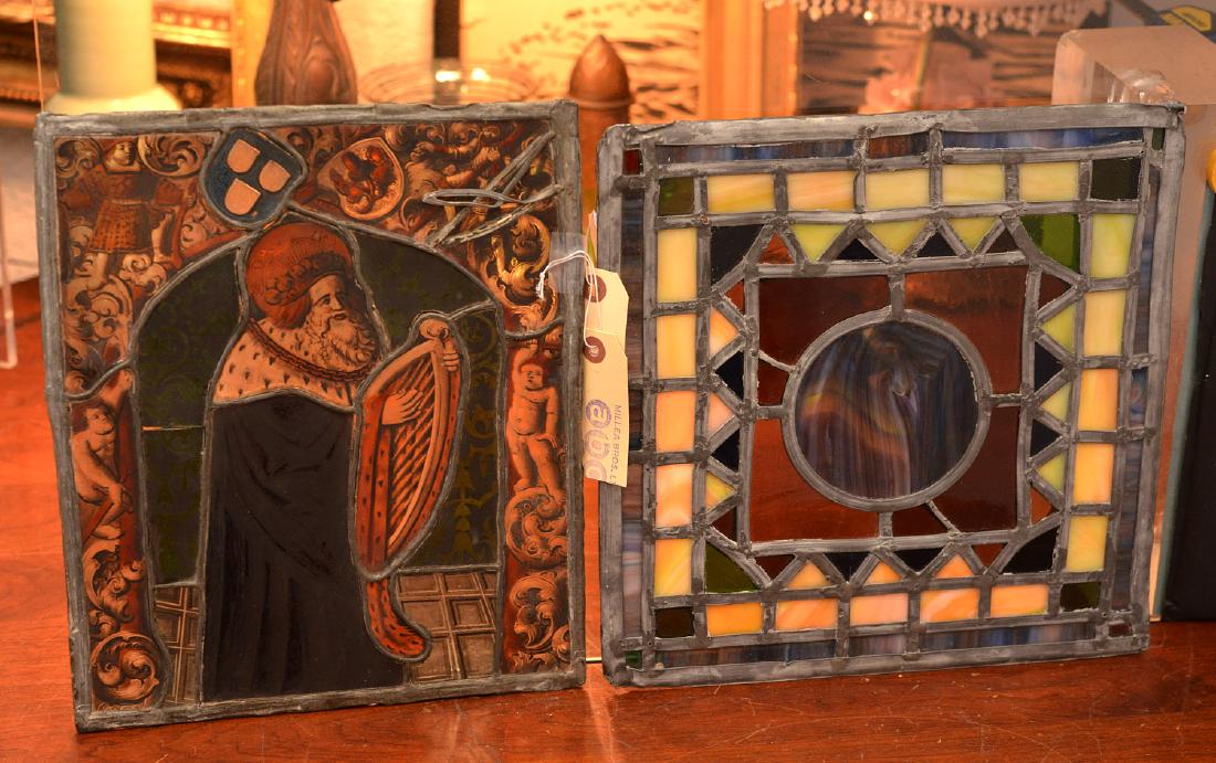 (2) Nice stained glass panels (1 of 10)