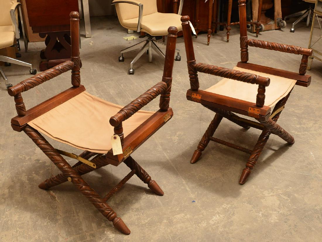 Pair Ralph Lauren folding director's chairs (1 of 10)
