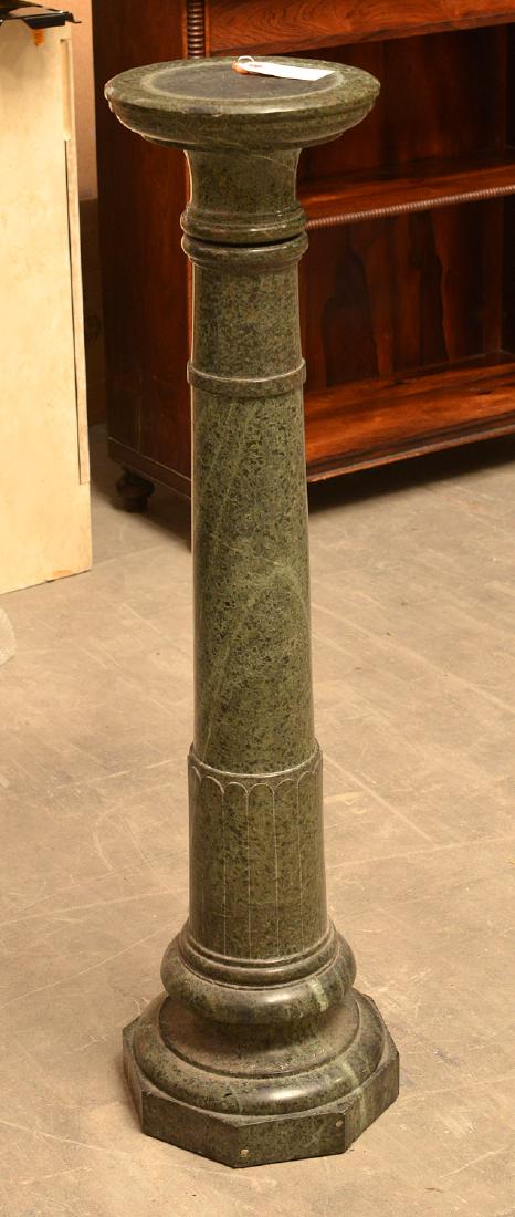 Continental green marble pedestal (1 of 8)