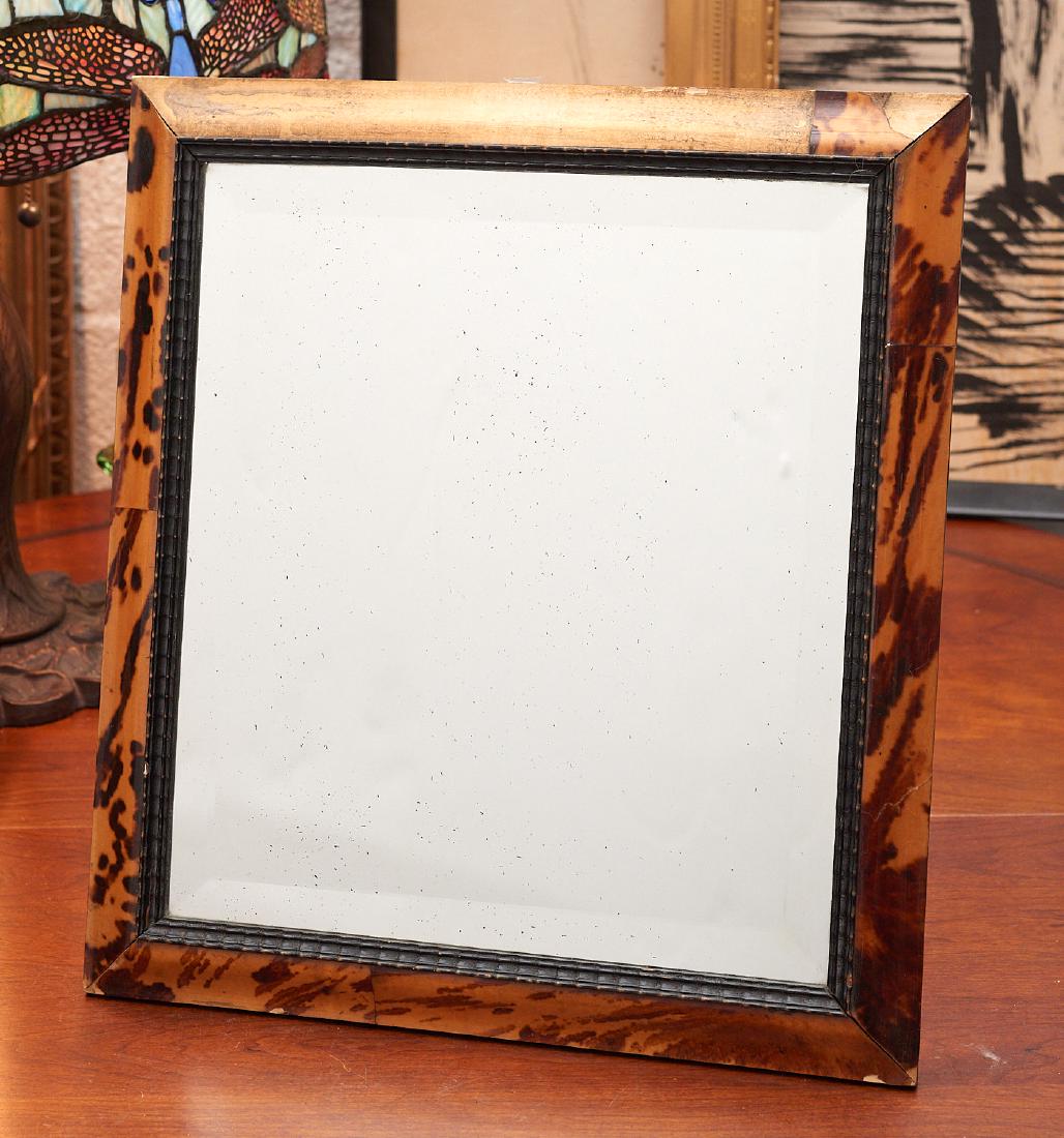 Art Deco style faux tortoise easel mirror (1 of 7)