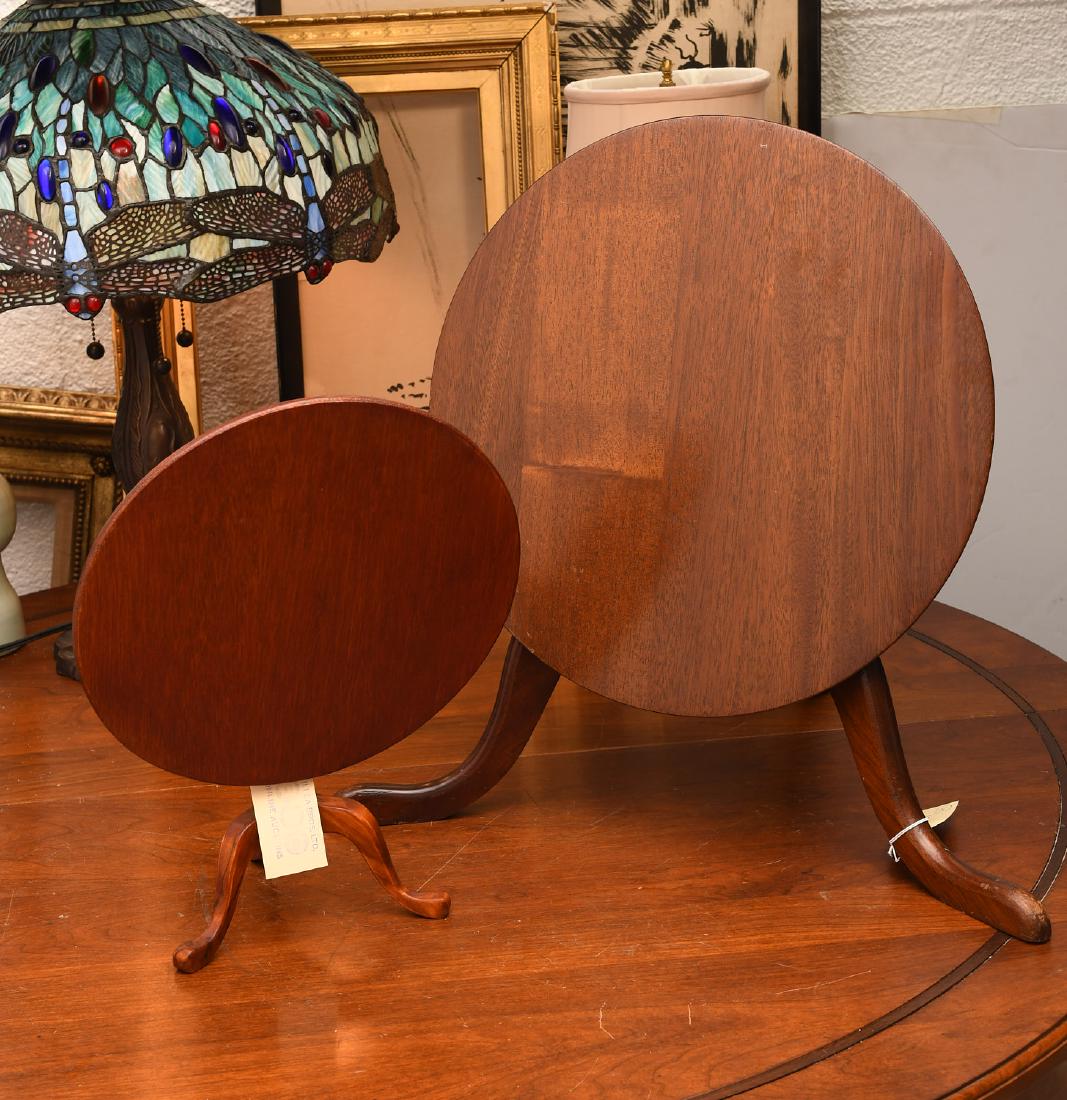 (2) miniature tilt-top tea tables (1 of 9)