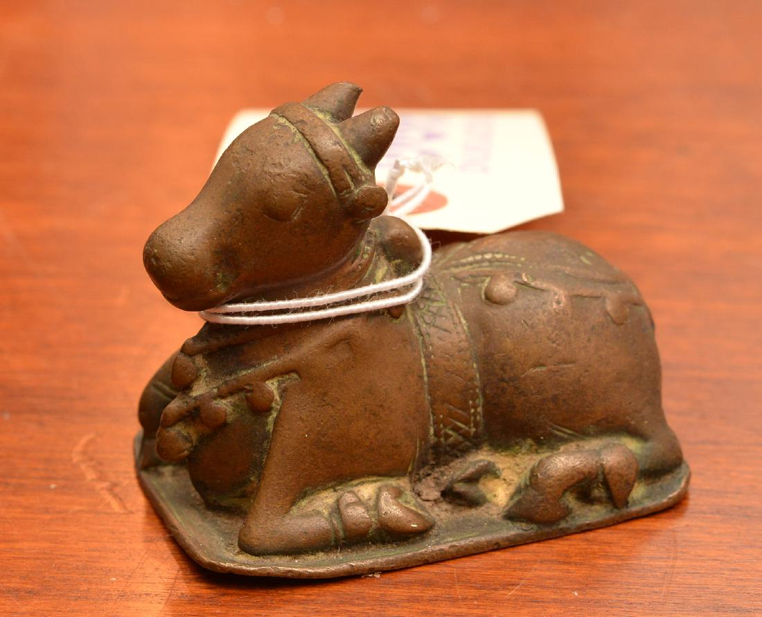 Indian bronze alloy Bovine votive figure (1 of 4)