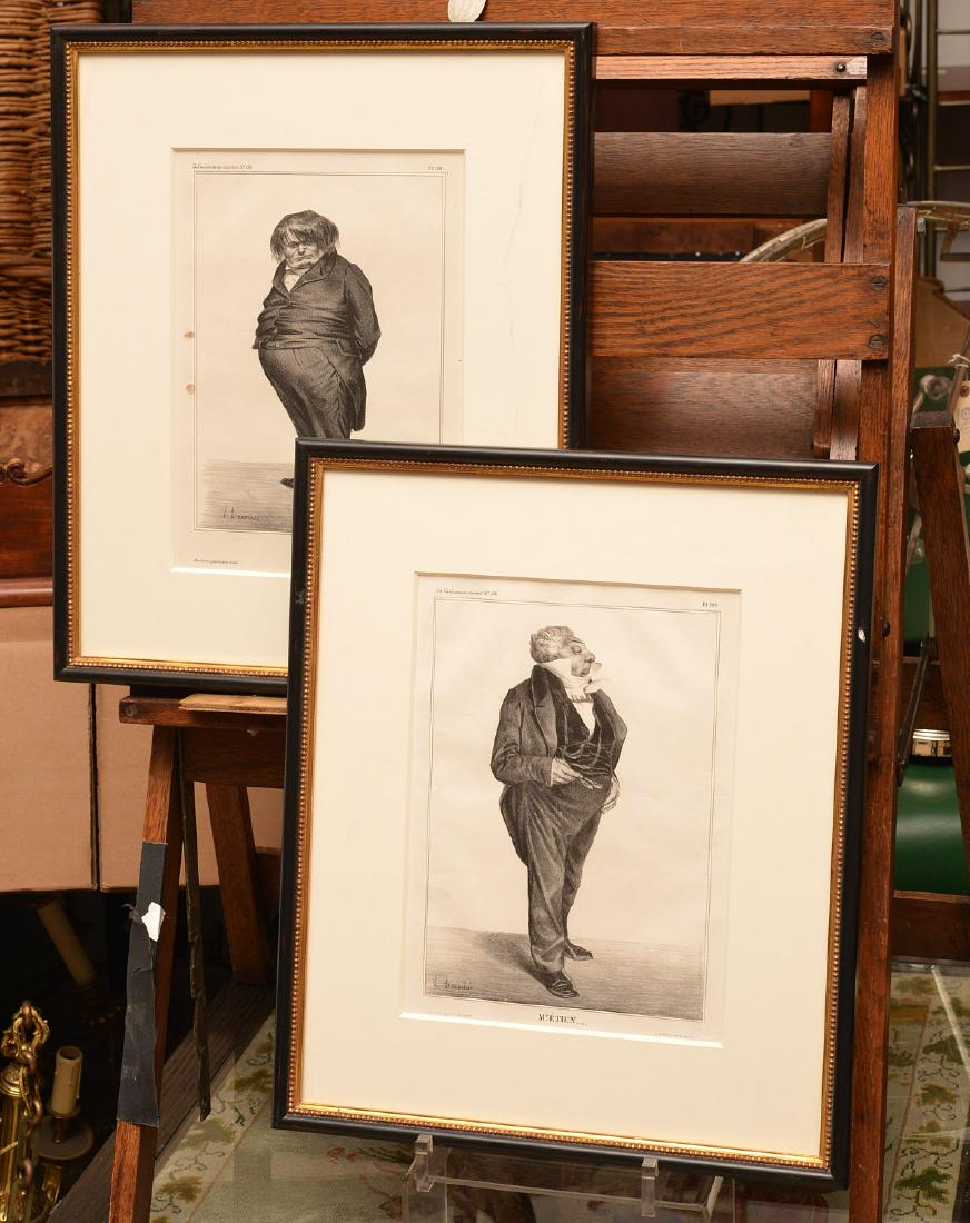 Honore Daumier, (2) lithographs (1 of 8)