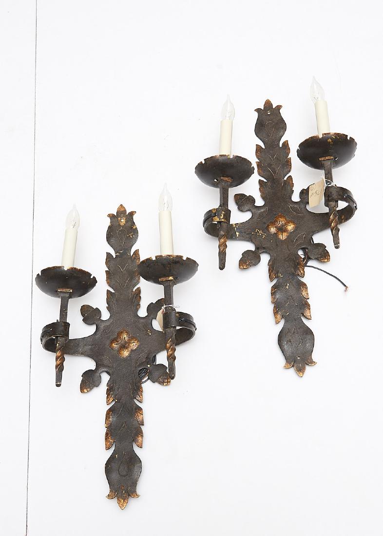 Pair Sterling Bronze Co. Gothic style sconces (1 of 7)