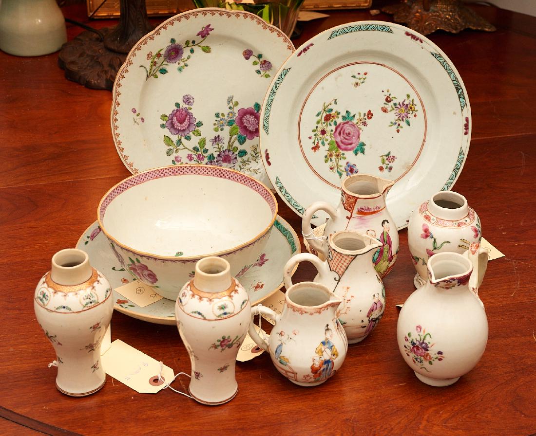 Group (11) Chinese Export porcelains (1 of 10)