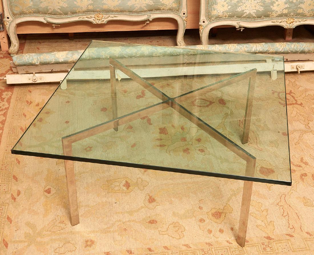 Mies Van Der Rohe Barcelona table stamped "KP" (1 of 5)