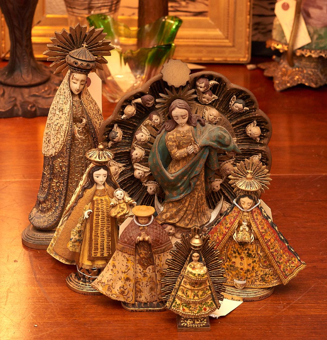 (6) vintage signed Santo figures (1 of 10)