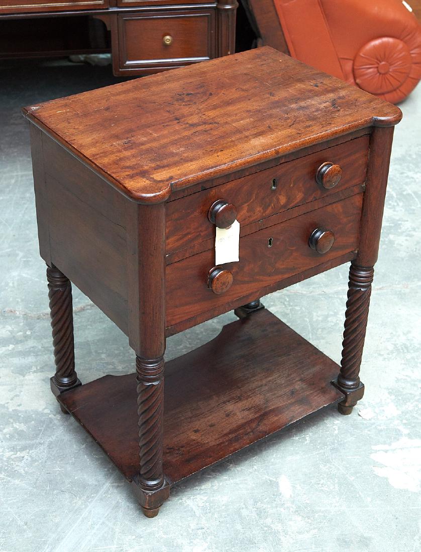 American Sheraton mahogany work table (1 of 6)