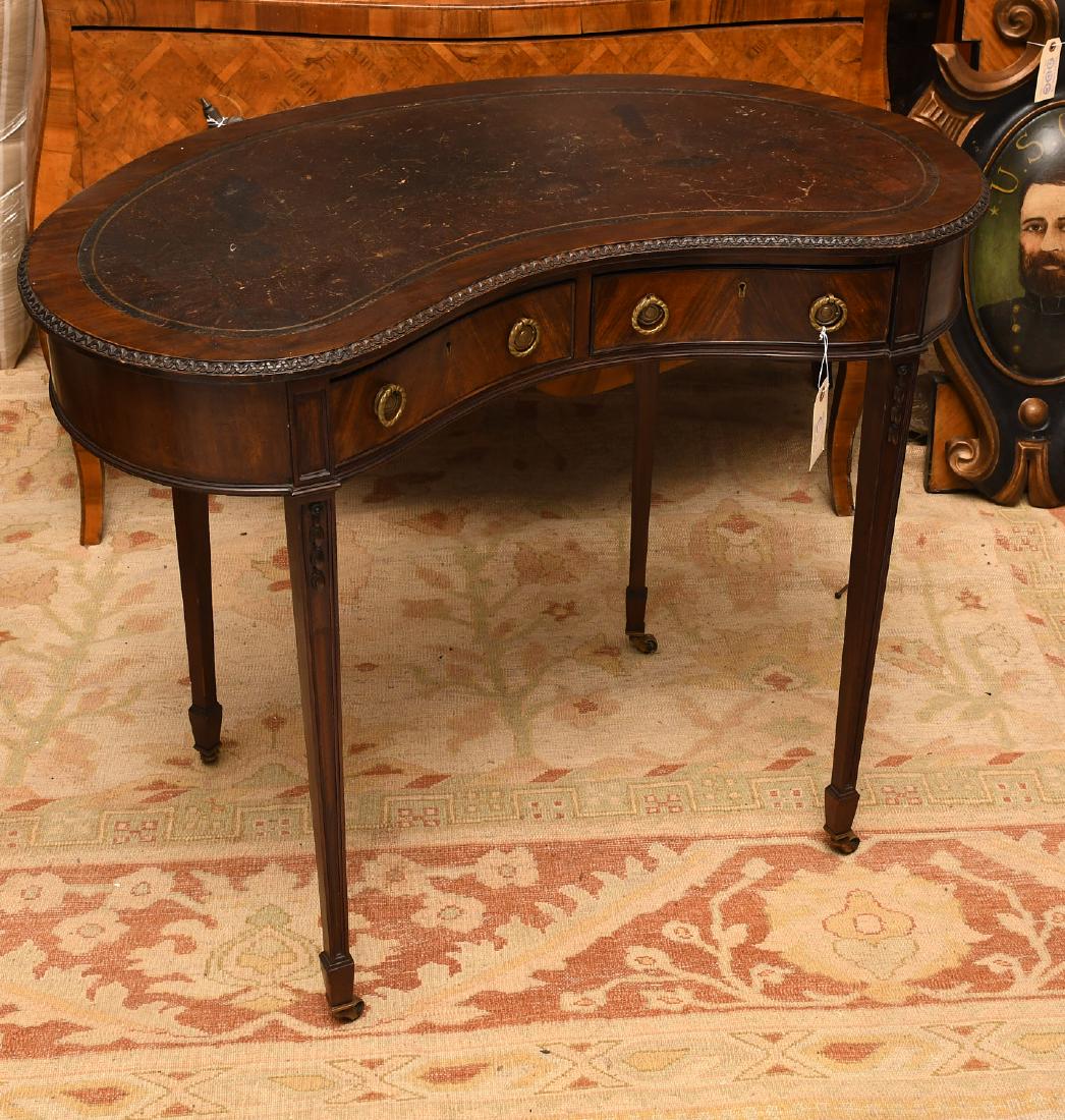Diminutive George III style kidney desk (1 of 8)