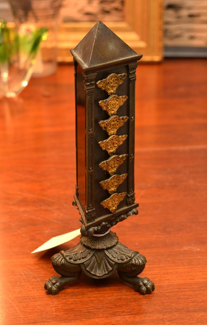 Restauration bronze calendar thermometer (1 of 8)