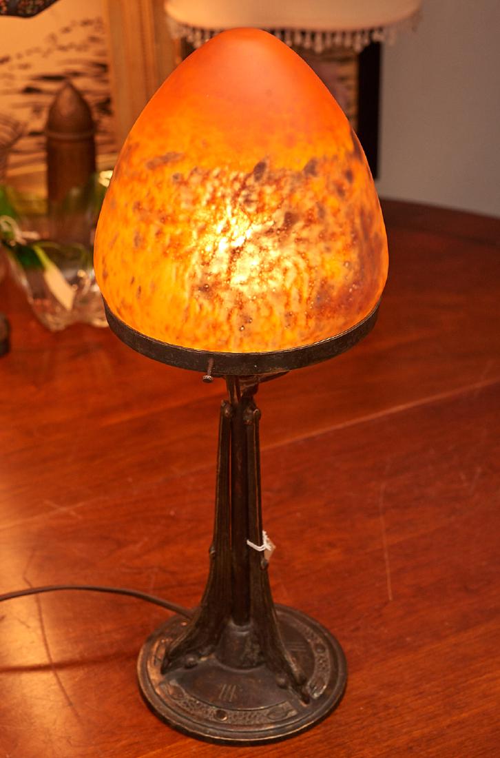 Art Nouveau Muller Freres style table lamp (1 of 9)