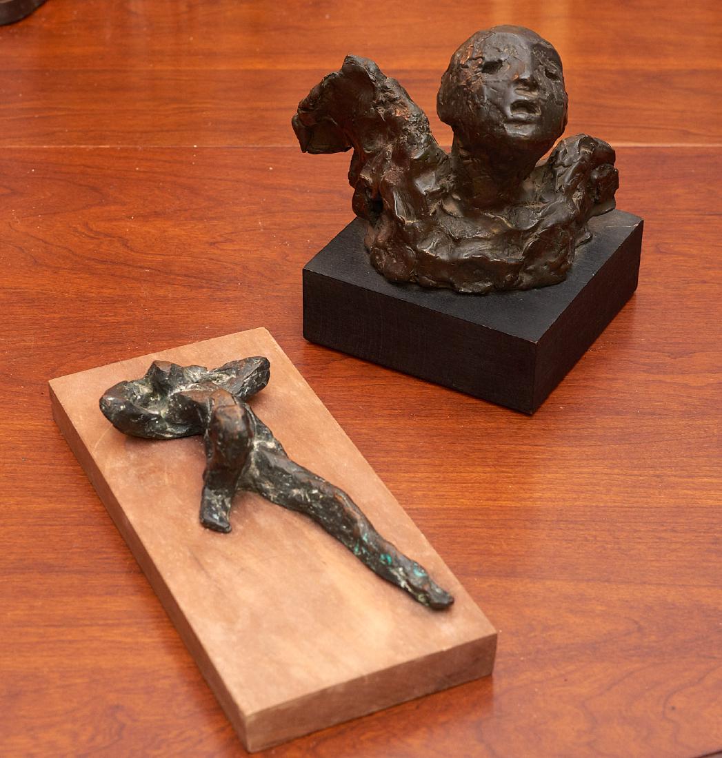 Mary Frank, (2) bronze sculptures (1 of 10)