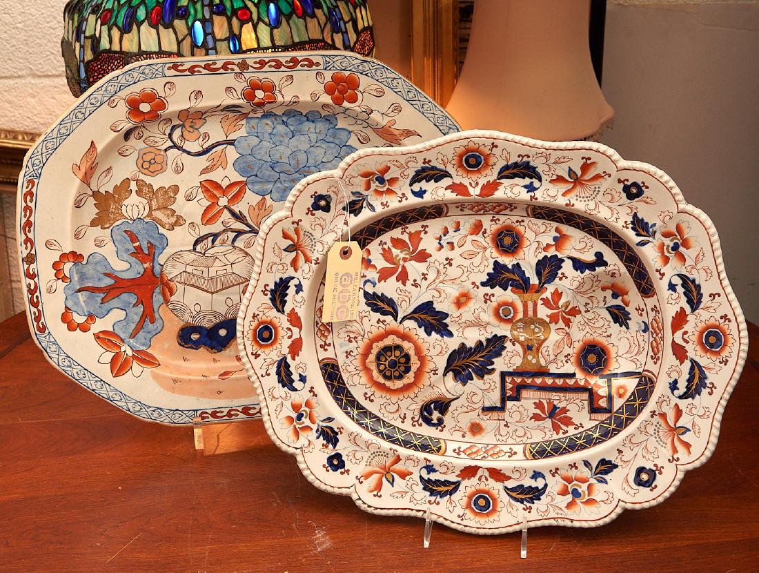 (2) English Ironstone meat platters incl. Masons (1 of 7)