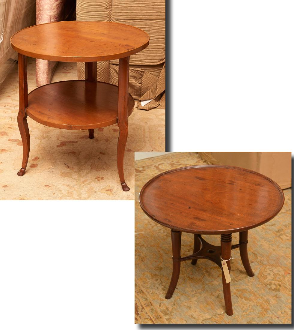 (2) Continental antique side tables (1 of 8)