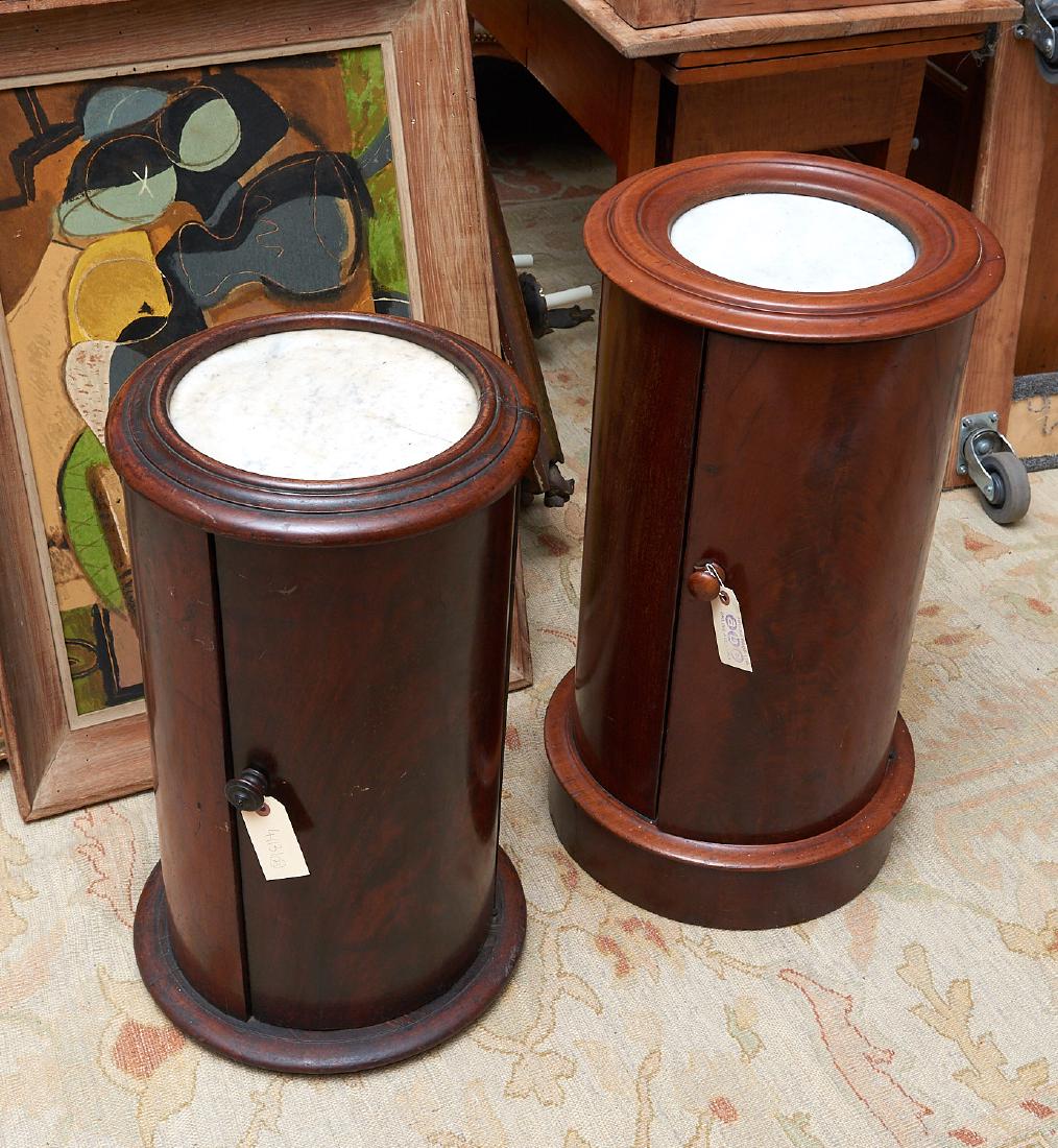 (2) Victorian mahogany pot cabinets (1 of 10)