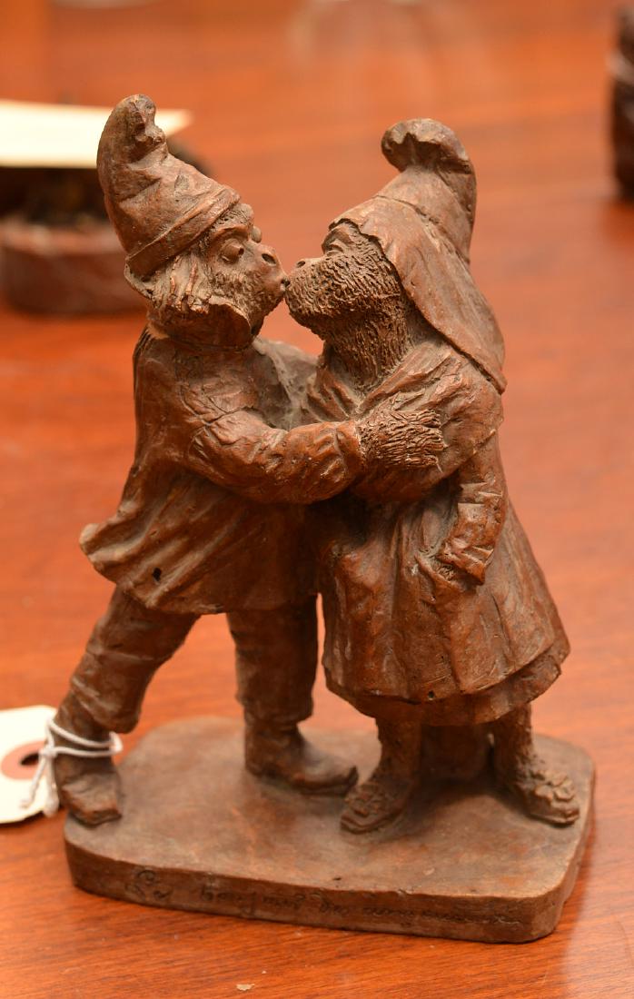 L. Dubois antique French monkey figural group (1 of 6)