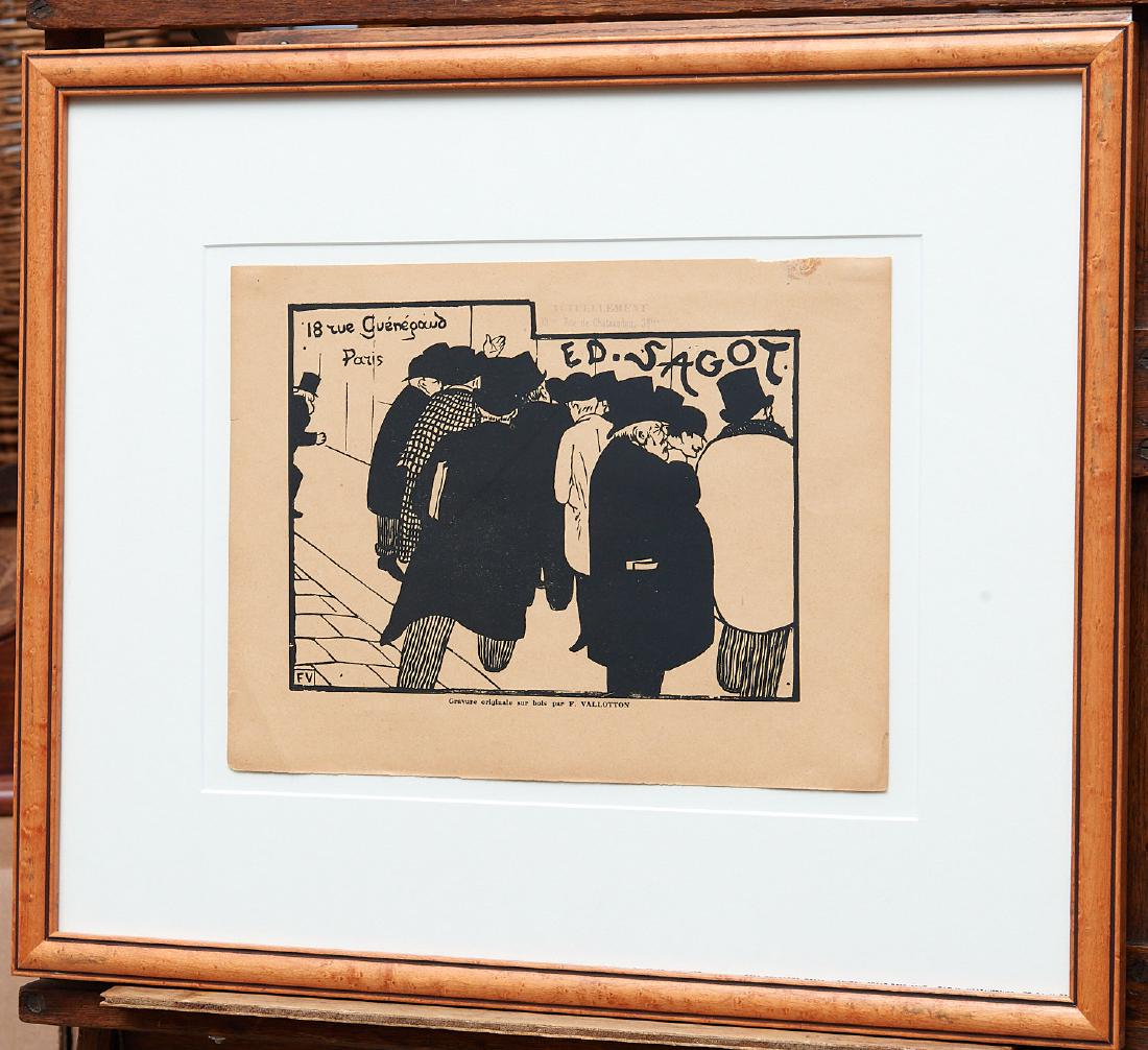 Felix Edouard Vallotton, woodblock print (1 of 9)