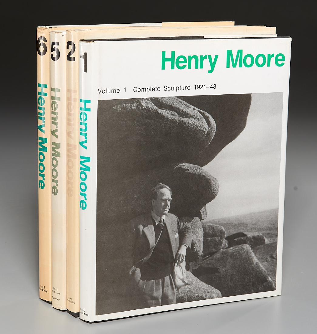 BOOKS: (4) Vols Henry Moore Complete Sculpture (1 of 8)