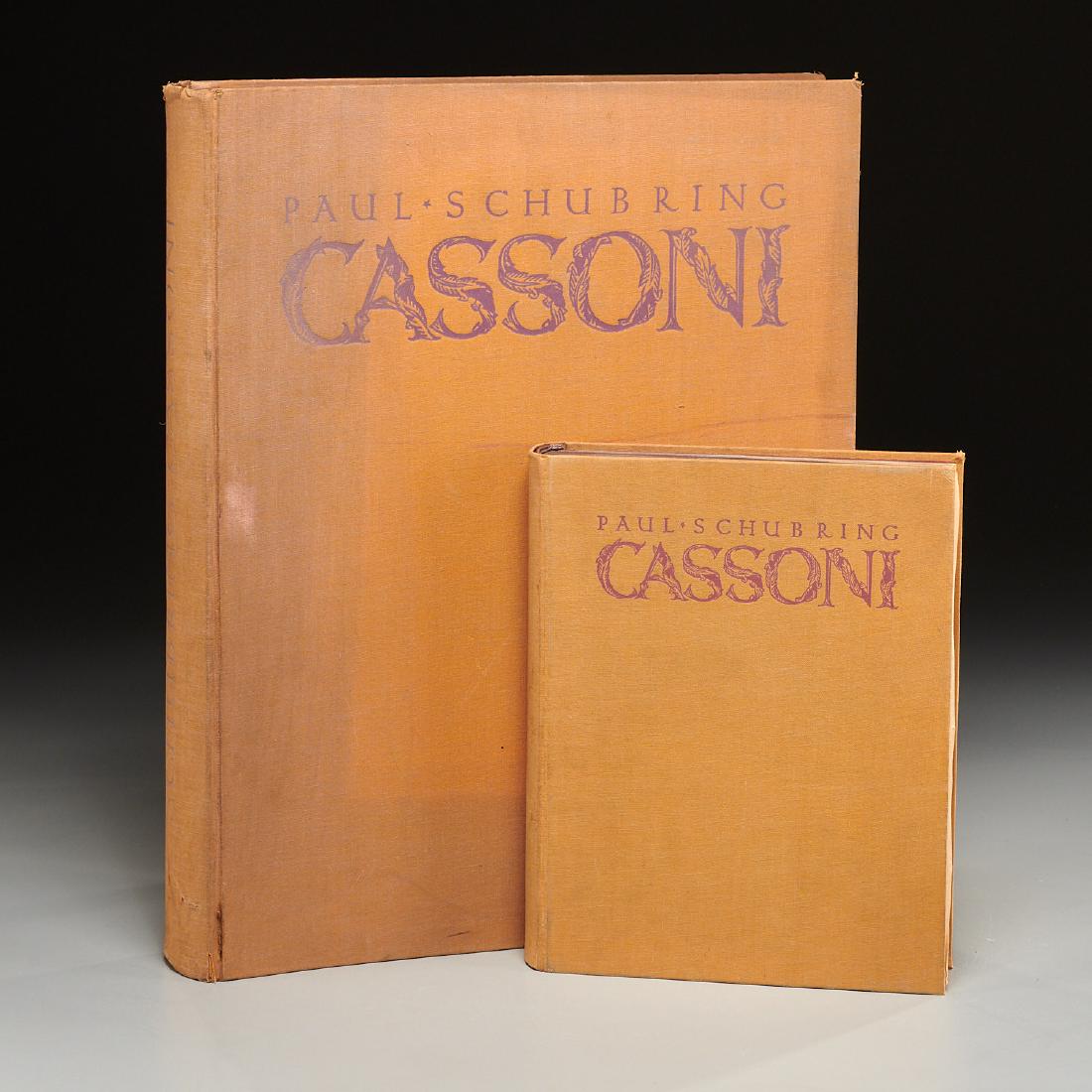BOOKS: (2) Vols Cassoni 1929 Schubring (1 of 8)