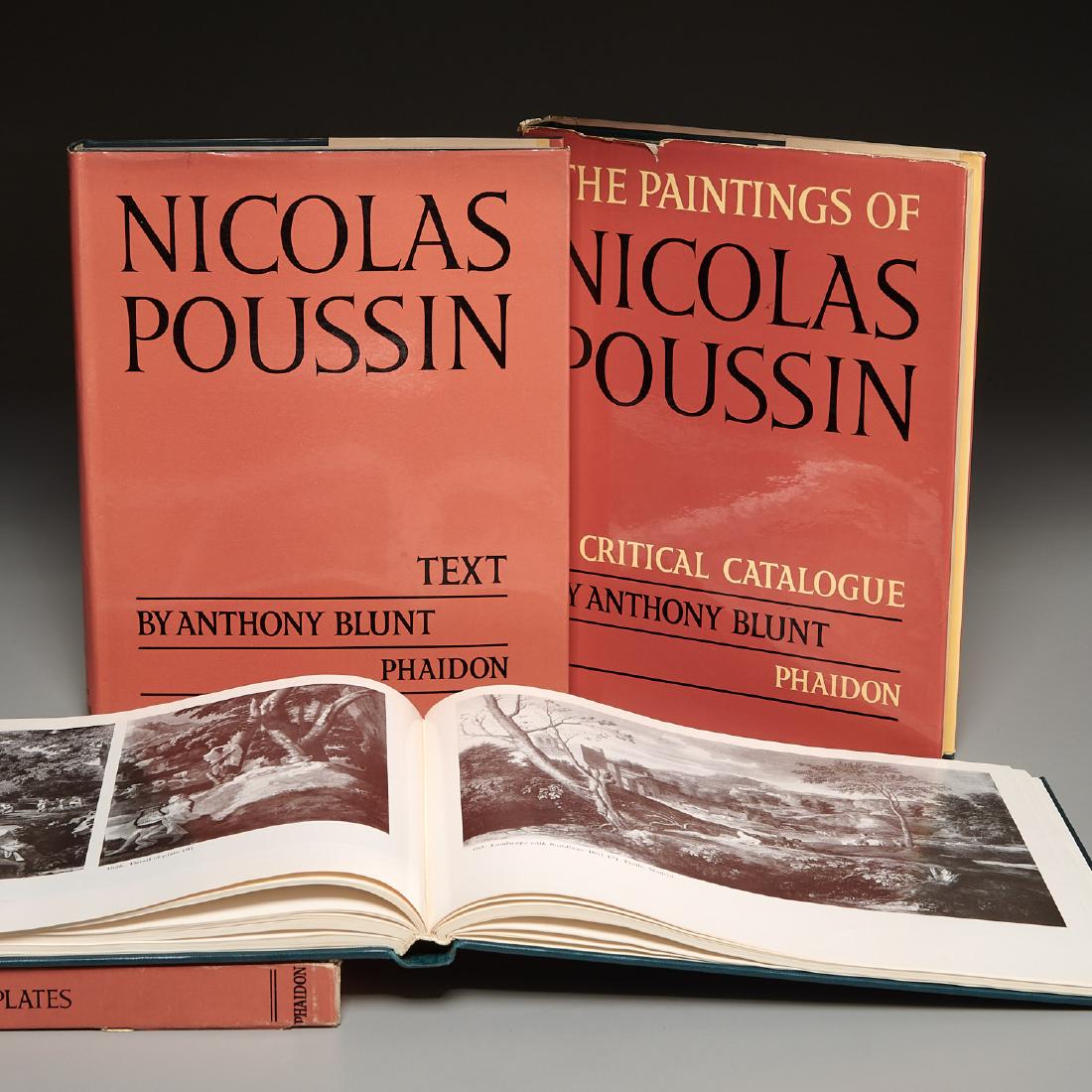 BOOKS: (3) Vols Paintings of Nicolas Poussin: BOOKS: (3) Vols Paintings of Nicolas Poussin, Anthony Blunt. The Paintings of Nicolas Poussin, complete in three volumes: Text, Plates and A Critical Catalogue. Phaidon, London; Bollingen, New York. H