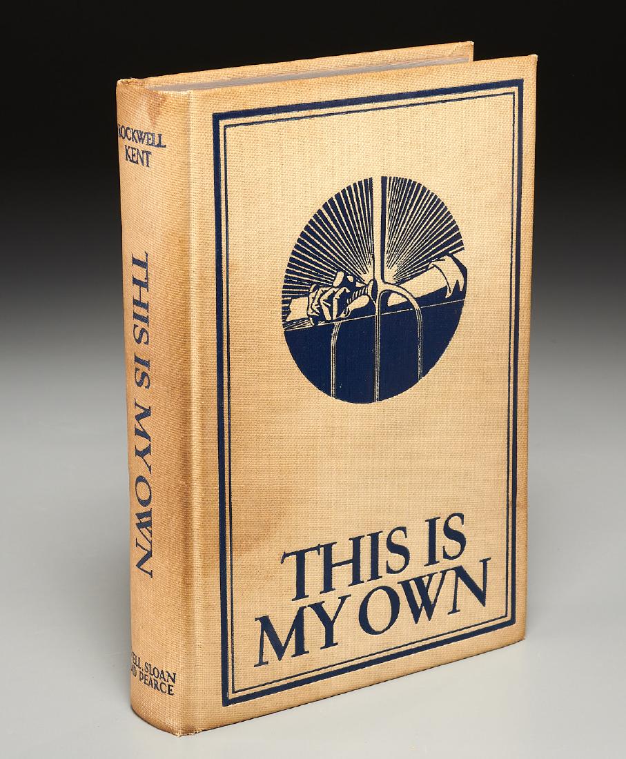 BOOKS: Rockwell Kent SIGNED This Is My Own 1st Ed (1 of 10)