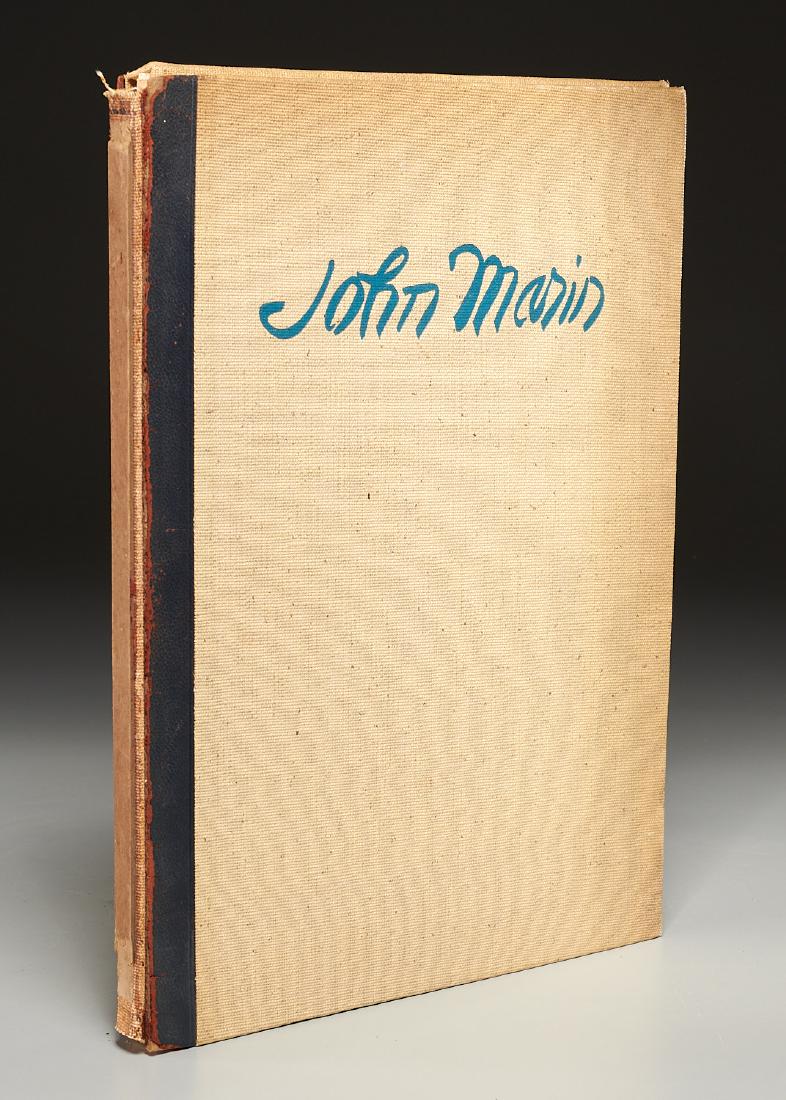 BOOKS: John Marin signed etching, ltd ed portfolio (1 of 10)