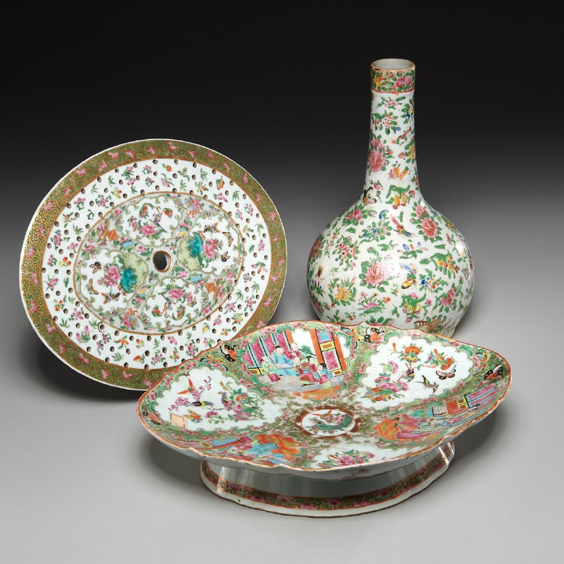 (3) Chinese Export famille rose porcelains (1 of 10)