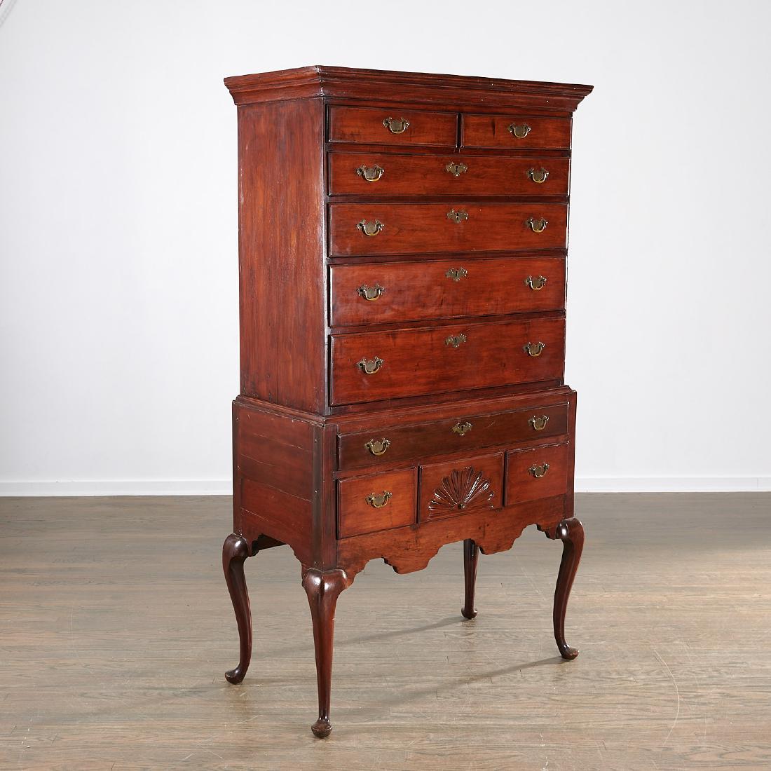 American Queen Anne flat-top highboy (1 of 8)