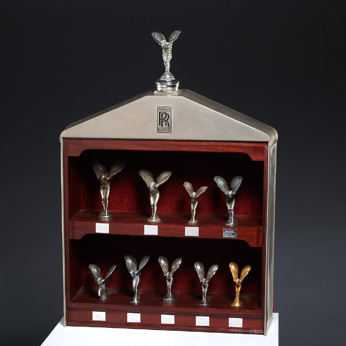 Rolls Royce Grille And (10) Car Hood Mascots