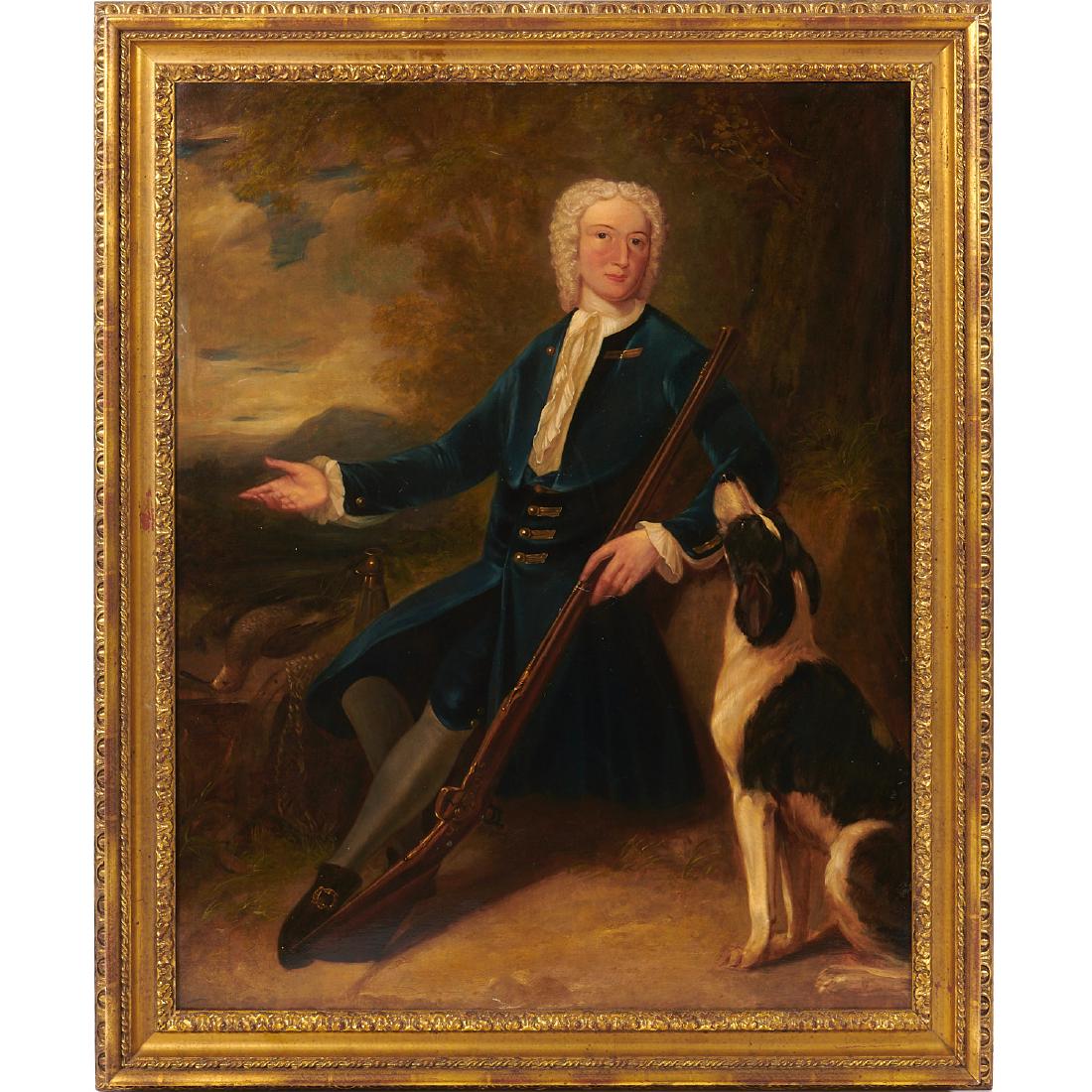 English School, Gentleman on a Hunt, 18th/19th c. (1 of 8)